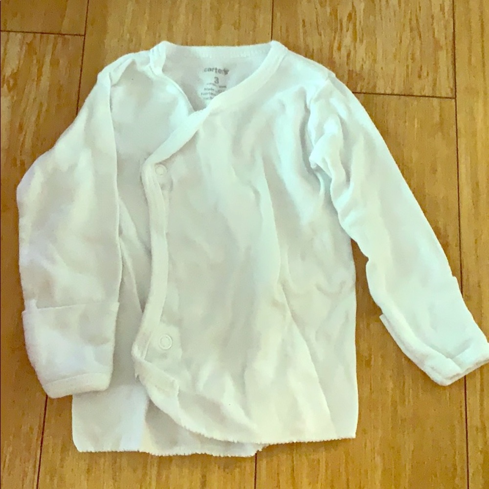 White long sleeve button shirt 3M Carter’s